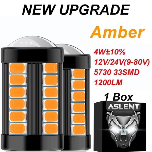 Planet Gates 33SMD PLUS Amber / 3157 P27/7W T25 2X 1156 BA15S P21W 1157 P21/5W BAY15D BAU15S PY21W T20 7443 7440 3157 LED Car Tail Bulb Brake Reverse DRL Signal Light 12V 24V
