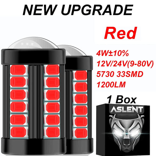 Planet Gates 33SMD PLUS Red / 3157 P27/7W T25 2X 1156 BA15S P21W 1157 P21/5W BAY15D BAU15S PY21W T20 7443 7440 3157 LED Car Tail Bulb Brake Reverse DRL Signal Light 12V 24V