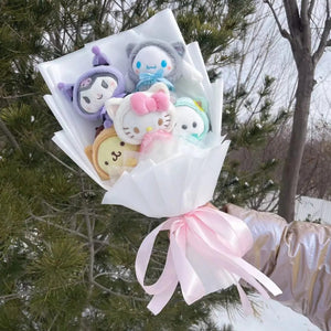 Planet Gates 34 Christmas Gifts Cartoon Sanrio Plush Bouquet My Melody Kuromi Cinnamoroll Kt Cat Plush Doll Toy  Valentine Graduation Gifts