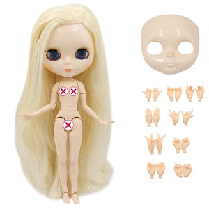 Planet Gates 340 face hand 1 / 30cm height ICY DBS Blyth doll White Skin Glossy face Matte face Joint body with hand set A&B 1/6 bjd suitable diy makeup Special price