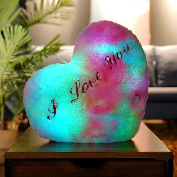 Planet Gates 34CM Creative Toy Luminous Pillow Soft Stuffed Plush Glowing Colorful Stars Cushion Led Light Toys Gift For Kids Children Girls