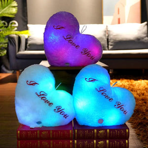 Planet Gates 34CM Creative Toy Luminous Pillow Soft Stuffed Plush Glowing Colorful Stars Cushion Led Light Toys Gift For Kids Children Girls