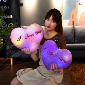 Planet Gates 34CM Creative Toy Luminous Pillow Soft Stuffed Plush Glowing Colorful Stars Cushion Led Light Toys Gift For Kids Children Girls