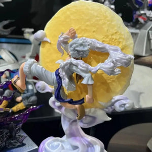 Planet Gates 34cm / no box 28cm One Piece Anime Figure Moon Fairy Nika Monkey D Luffy Gear 5 With Moon Light Action Figure Gk Statue Model Collection Toys
