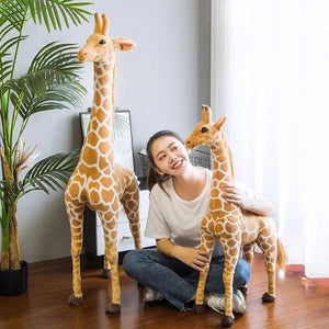 Planet Gates 35-120CM Giant Real Life Giraffe Plush Toys High Quality Stuffed Animals Dolls Soft Kids Children Baby Birthday Gift Room Decor