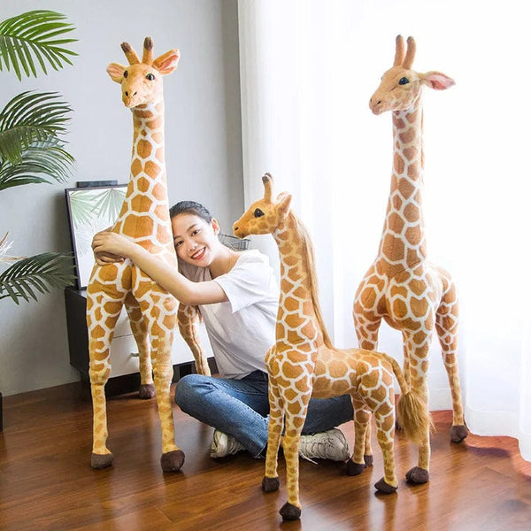 Planet Gates 35-120CM Giant Real Life Giraffe Plush Toys High Quality Stuffed Animals Dolls Soft Kids Children Baby Birthday Gift Room Decor