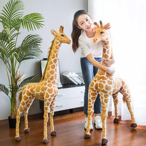 Planet Gates 35-120CM Giant Real Life Giraffe Plush Toys High Quality Stuffed Animals Dolls Soft Kids Children Baby Birthday Gift Room Decor