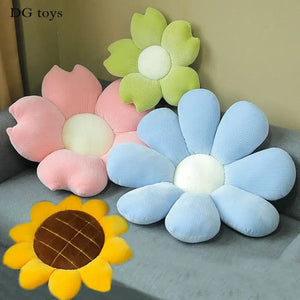Planet Gates 35/45cm Stuffed Six Petal Flower Cushion Girly Room Decor Sunflower Pillow Bay Window Pink Flower Sit Bedroom Seat Pillow