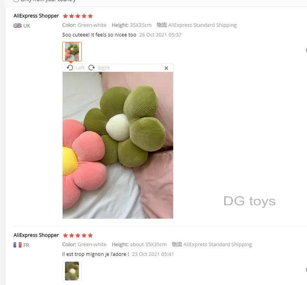 Planet Gates 35/45cm Stuffed Six Petal Flower Cushion Girly Room Decor Sunflower Pillow Bay Window Pink Flower Sit Bedroom Seat Pillow