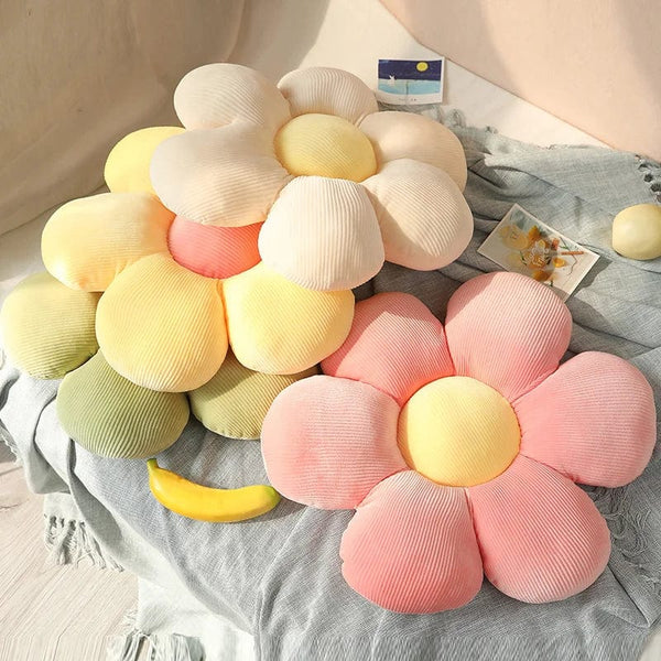 Planet Gates 35/45cm Stuffed Six Petal Flower Cushion Girly Room Decor Sunflower Pillow Bay Window Pink Flower Sit Bedroom Seat Pillow