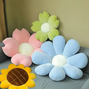 Planet Gates 35/45cm Stuffed Six Petal Flower Cushion Girly Room Decor Sunflower Pillow Bay Window Pink Flower Sit Bedroom Seat Pillow