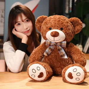 Planet Gates 35/50/60CM Cute Classic Teddy Bear Plush Toys Kawaii Bow Tie Bear Plushie Pillow Stuffed Soft Dolls for Kids Girls  Lover Gifts
