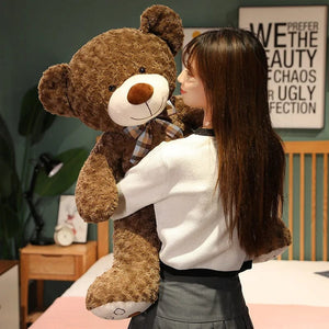 Planet Gates 35/50/60CM Cute Classic Teddy Bear Plush Toys Kawaii Bow Tie Bear Plushie Pillow Stuffed Soft Dolls for Kids Girls  Lover Gifts