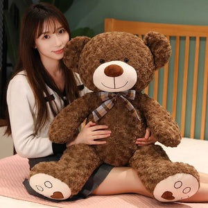 Planet Gates 35/50/60CM Cute Classic Teddy Bear Plush Toys Kawaii Bow Tie Bear Plushie Pillow Stuffed Soft Dolls for Kids Girls  Lover Gifts
