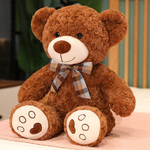 Planet Gates 35/50/60CM Cute Classic Teddy Bear Plush Toys Kawaii Bow Tie Bear Plushie Pillow Stuffed Soft Dolls for Kids Girls  Lover Gifts