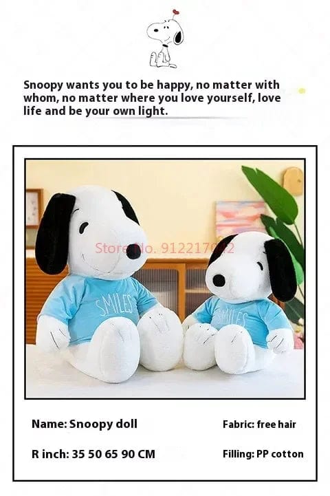 Planet Gates 35-65cm Cartoon Cute Snoopy Plush Toy Pillow Sofa Back Plush Doll Gifts For Children