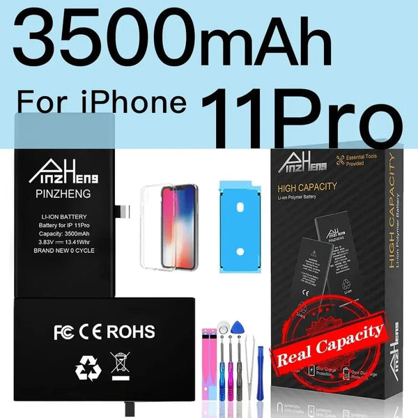 Planet Gates 3500mAh For i11 PRO PINZHENG Battery For iPhone X XR XS 11 12 13 Mini Max Pro Promax Real High Capacity Replacement Bateria Warranty One Year
