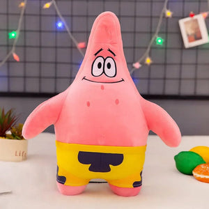 Planet Gates 35cm 1 Big Size Cute SpongeBob Patrick Star Plush Toy Very Soft Hug Pillow Stuffed Cartoon Anime Plushies Kawaii Doll Xmas Gifts