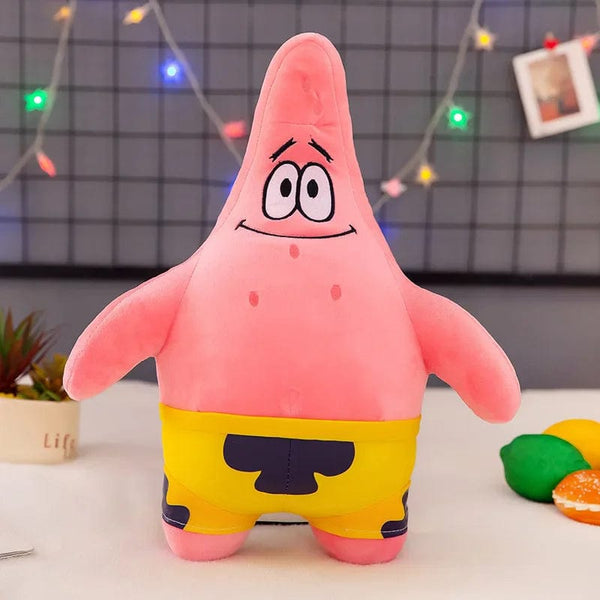 Planet Gates 35cm 1 Big Size Cute SpongeBob Patrick Star Plush Toy Very Soft Hug Pillow Stuffed Cartoon Anime Plushies Kawaii Doll Xmas Gifts