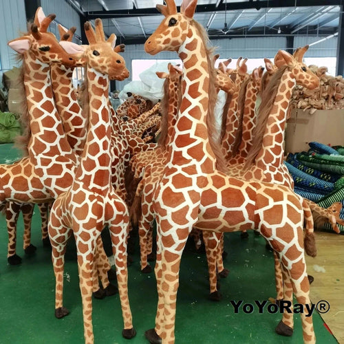 Planet Gates 35CM 35-120CM Giant Real Life Giraffe Plush Toys High Quality Stuffed Animals Dolls Soft Kids Children Baby Birthday Gift Room Decor