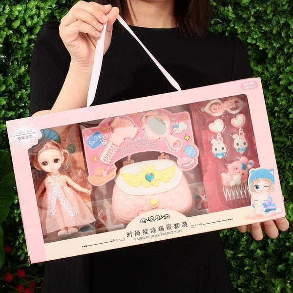 Planet Gates 35CM B Toys BJD Doll for Girls Gifts Princess Bag Pet Shop Bicycle Joint Movable Full Set DIY Toy Children's Toy Birthday Christmas