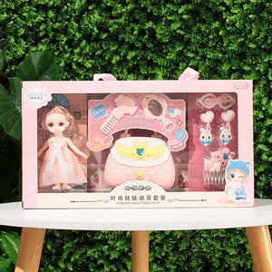 Planet Gates 35CM B Toys BJD Doll for Girls Gifts Princess Bag Pet Shop Bicycle Joint Movable Full Set DIY Toy Children's Toy Birthday Christmas
