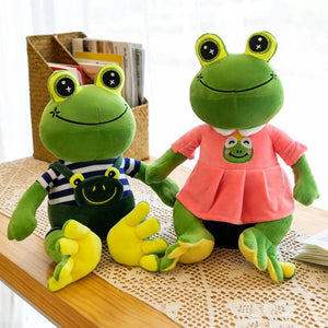 Planet Gates 35CM Cartoon Frog Plush Toy Couple Lnternet Celebrity Children's Dolls Mall Activity Gifts Wholesale Birthday Gifts