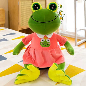 Planet Gates 35CM Cartoon Frog Plush Toy Couple Lnternet Celebrity Children's Dolls Mall Activity Gifts Wholesale Birthday Gifts