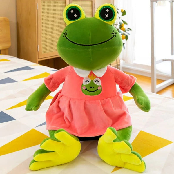 Planet Gates 35CM Cartoon Frog Plush Toy Couple Lnternet Celebrity Children's Dolls Mall Activity Gifts Wholesale Birthday Gifts