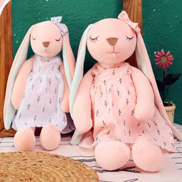 Planet Gates 35CM Cute Cartoon Long Ears Rabbit Doll Baby Soft Plush Toys For Children Rabbit Sleeping Mate Stuffed Plush Animal Toys Infants