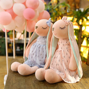 Planet Gates 35CM Cute Cartoon Long Ears Rabbit Doll Baby Soft Plush Toys For Children Rabbit Sleeping Mate Stuffed Plush Animal Toys Infants