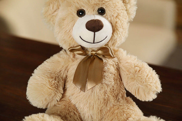 Planet Gates 35CM Cute Colorful Bow Tie Bear Doll Plush Toy Hug Bear Doll Children Birthday Gift Pillow Teddy bear Home Living Room Bedroom