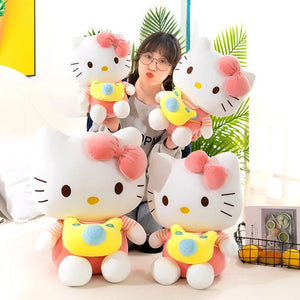 Planet Gates 35cm Saniro Hello Kitty Plush Camera KT Cat Doll Cute Cat Kitty Toys Children's Gift Girl Sofy Stuffed Animal Pillow Toys Gifts