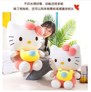 Planet Gates 35cm Saniro Hello Kitty Plush Camera KT Cat Doll Cute Cat Kitty Toys Children's Gift Girl Sofy Stuffed Animal Pillow Toys Gifts