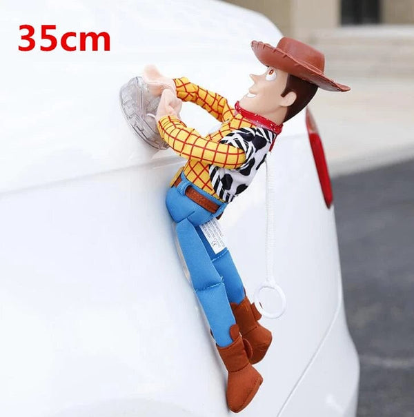 Planet Gates 35cm woody A Hot Toy Story Sherif Woody Buzz Lightyear Car Dolls Plush Toys Outside Hang Toy Cute Auto Accessories Car Decoration 25/35/45CM