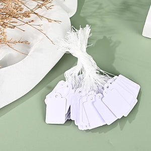 Planet Gates 35x22mm A 100pcs Jewelry Tags Wearing Rope Rings Price Tags White Kraft Paper Handwritten Paper Cards Rectangular Blank Gardening Tags
