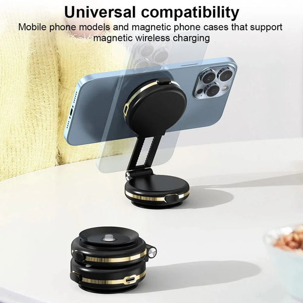 Planet Gates 360° Adjustable Magnetic Car Phone Holder Stand Dual-Sided Vacuum Adsorption Ultra Stable Suction Cup Bracket for iPhone Xiaomi