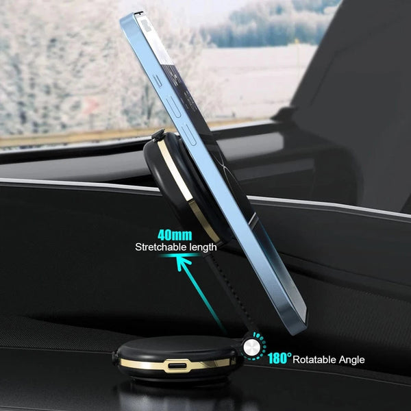 Planet Gates 360° Adjustable Magnetic Car Phone Holder Stand Dual-Sided Vacuum Adsorption Ultra Stable Suction Cup Bracket for iPhone Xiaomi