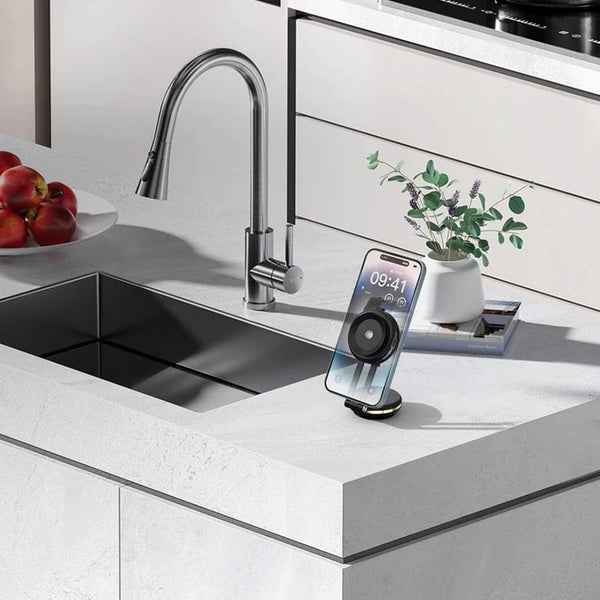 Planet Gates 360° Adjustable Magnetic Car Phone Holder Stand Dual-Sided Vacuum Adsorption Ultra Stable Suction Cup Bracket for iPhone Xiaomi