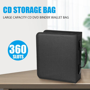 Planet Gates 360 Capacity / CHINA Large Capacity Zipper CD DVD Wallet Holder Bag Album Disc Organizer Storage Case Oxford Cloth CD Bag