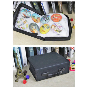 Planet Gates 360 Discs 240/320/360400/520 Discs Portable CD DVD Wallet Holder Bag Case Album Organizer Media Storage Box Zipper CD Sleeve Bag