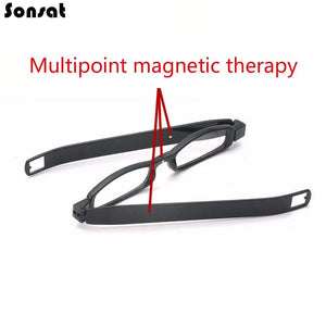 Planet Gates 360 Rotary Magnet Portable Folding Magnetic Therapy Activated Presbyopic Glasses HD Resin Men And Women Reading Plastic Eyewear