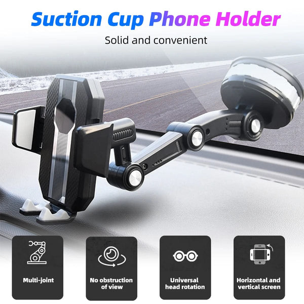 Planet Gates 360 Rotatable Cellphone Car Phone Holder Fixed Shockproof Mobile Stand Big In GPS Support For iPhone Xiaomi  Samsung Accesorries