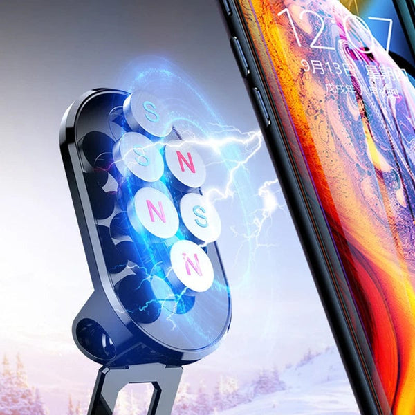 Planet Gates 360 Rotatable Magnetic Car Phone Holder Magnet Smartphone Support GPS Foldable Phone Bracket in Auto For iPhone Samsung Xiaomi