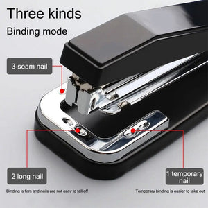 Planet Gates 360 Rotatable Metal Heavy Duty Stapler Standard Long Stapler Stapling Use Staples Office Bookbinding Supplies Manual Binding