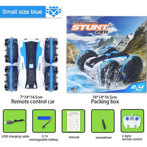 Planet Gates 360 Rotate Rc Cars Remote Control Stunt Car 2 Sides Waterproof Driving On Water And Land Amphibious Electric Toys For Children