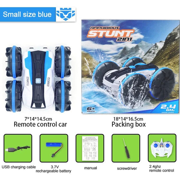 Planet Gates 360 Rotate Rc Cars Remote Control Stunt Car 2 Sides Waterproof Driving On Water And Land Amphibious Electric Toys For Children