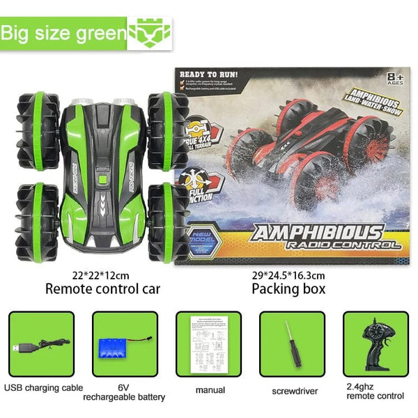 Planet Gates 360 Rotate Rc Cars Remote Control Stunt Car 2 Sides Waterproof Driving On Water And Land Amphibious Electric Toys For Children