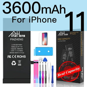 Planet Gates 3600mAh For i11 PINZHENG Battery For iPhone X XR XS 11 12 13 Mini Max Pro Promax Real High Capacity Replacement Bateria Warranty One Year