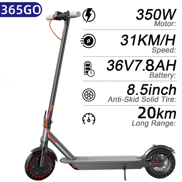Planet Gates 365GO 7.8AH 350W / france AOVOPRO 350W Electric Scooter 31KM/H 8.5 Inch Tire Electric Kick Scooter 7.5/7.8AH Adults Smart APP Escooter Free Shipping